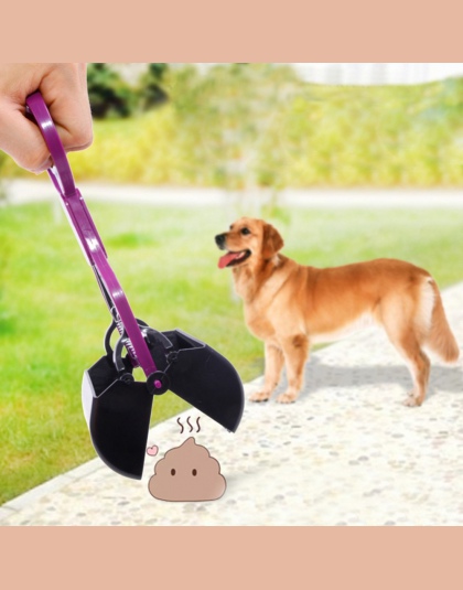 Losowy kolor 1 Pc trwałe akcesoria do domu i dla zwierząt Pet Dog Poop Scooper odbioru klip stoczni do czyszczenia łopata narzęd