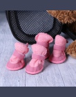 4 sztuk gruby śnieg buty dla psów Pet Chihuahua zwierząt ocieplenie buty pluszowe zima zwierzęta Puppy koty buty ocieplane XS/M/