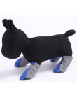 4 sztuk buty dla psów Anti-slip wiosna letnie ubranie dla psa buty Paw Protector paski odblaskowe pies Chihuahua Teddy śliczne o