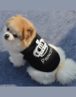 Księżniczka szefem K9 pies ubrania dla małych psów koszula Chihuahua koszulka dla szczeniaka fajne kamizelka dla zwierząt buldog