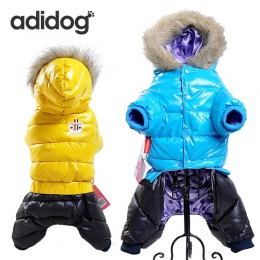 Gorąca sprzedaż zimowe ubrania dla psów Super ciepła ocieplana kurtka dla małych psów wodoodporna kurtka dla psa grubsze bawełni