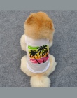 Lato plaża styl puppy dog t shirt 2018 new arrival tanie oddychające bawełniane dla psa ubrania dla małych psów kamizelka