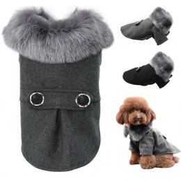 Odzież dla psów dla małych i średnich psów Pet mops Chihuahua ubrania zimowe Roupas Pet Puppy Yorkie pies płaszcz kurtka z futra