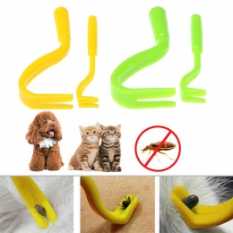 2 PCS Pet Flea narzędzie do usuwania zarysowania Hook Remover zwierzęta kot pies uwodzenie dostaw wszy Tick Twister Remover klip