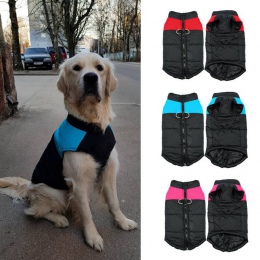 Modne ubrania dla zwierząt domowych zimowy płaszcz dla psa wodoodporne ciepłe duży duży pies zimowe płaszcze kurtki średniej mał