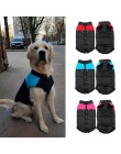Modne ubrania dla zwierząt domowych zimowy płaszcz dla psa wodoodporne ciepłe duży duży pies zimowe płaszcze kurtki średniej mał