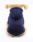 Bawełniane dla psa ubrania dla psów dla psów płaszcz kurtki zimowe bluzy z kapturem ciepłe Puppy Pet ubrania dla psów kostium ro