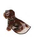 Moda płaszcz przeciwdeszczowy dla zwierząt domowych płaszcz przeciwdeszczowy dla psów ubrania dla zwierząt przeźroczysty płaszcz