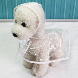 Wodoodporna przezroczyste płaszcze przeciwdeszczowe XS-XL płaszcz przeciwdeszczowy dla psów wiosna lato płaszcze przeciwdeszczow