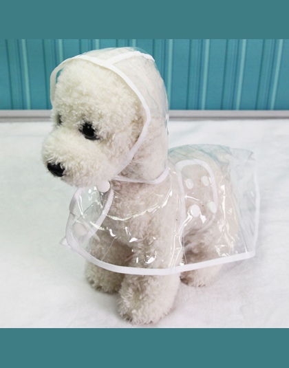 Wodoodporna przezroczyste płaszcze przeciwdeszczowe XS-XL płaszcz przeciwdeszczowy dla psów wiosna lato płaszcze przeciwdeszczow