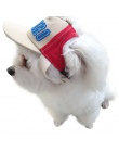 1 PC S/L letnie ubranie dla psa pies słodkie alfabet czapka z daszkiem kapelusz mały pies zewnętrzny namiot kapelusz #01