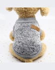 15 kolor pies sweter z dzianiny ciepłe kamizelka zimowa dla psa klasyczna moda sweter dla zwierząt domowych dla małych psów pupp