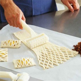 Wysokiej jakości Pie Pizza Cookie Cutter ciasto plastikowe narzędzia do pieczenia pieczenia tłoczenie wałek do ciasta kraty Cutt
