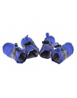 4 sztuk wodoodporne buty dla psów odblaskowe antypoślizgowe kalosze regulowane zimowe ciepłe skarpety Sneaker Paw Protector dla 