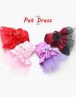2019 nowy letnie ubranie dla psa Chihuahua ubrania różowy fioletowy sukienka z koronki spódnica psy sukienki księżniczki suknia 