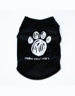Śliczne wydrukowano lato zwierzęta tshirt Puppy ubrania dla psów Pet Cat kamizelka bawełna T koszula mops odzież kostiumy ubrani