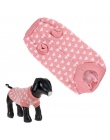 NewFashion różowy pies sweter/sweter piękny biały serca ubrania dla zwierząt sweter rozmiar XS-XXL darmowa wysyłka i Wholesaledr
