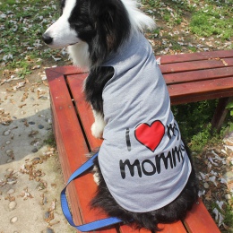 XXXL-9XL psów Big Dog kamizelka lato 100% bawełna duży rozmiar ubrania dla psów koszula kocham mojego tatusia mama koszulka dla 