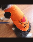 XXXL-9XL psów Big Dog kamizelka lato 100% bawełna duży rozmiar ubrania dla psów koszula kocham mojego tatusia mama koszulka dla 