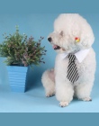 1 sztuk moda pies kot paski muszka obroża dla zwierząt domowych regulowany krawat na wesele