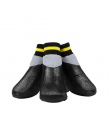 Na zewnątrz wodoodporny skarpetki dla psa deszcz nosić antypoślizgowe antypoślizgowe bawełniane elastyczne buty z naprawiono pas