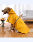Taśma odblaskowa duży płaszcz przeciwdeszczowy dla psów dla psów ubrania dla zwierząt płaszcz przeciwdeszczowy dla psów teddy ni