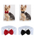 1 PC Pet Puppy psy regulowany łuk krawat kołnierz krawat Bowknot Bowtie wakacje dekoracje ślubne akcesoria nowy