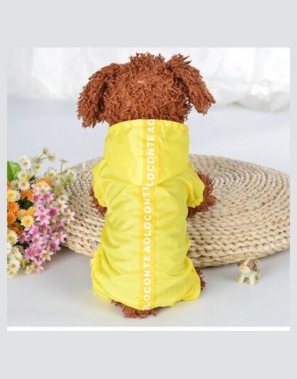 2018 nowy płaszcz przeciwdeszczowy dla zwierząt domowych modna kurtka ubrania pies kombinezon płaszcze przeciwdeszczowe Puppy pł