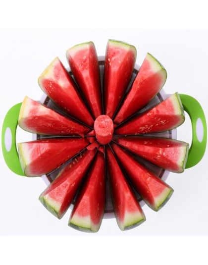 JINJIAN praktyczne narzędzia kuchenne kreatywny arbuz krajalnica do krojenia Melon nóż 410 ze stali nierdzewnej do cięcia owoców