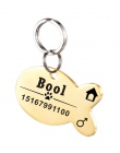 Spersonalizowane pies ID tagi ze stali nierdzewnej identyfikatory dla zwierząt dla koty i psy kołnierz akcesoria Dog Tag grawero