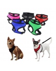 1 PC regulowany miękkie oddychające szelki dla psa Nylon Mesh kamizelka szelki dla psów obroża dla kota kocie pies klatka piersi