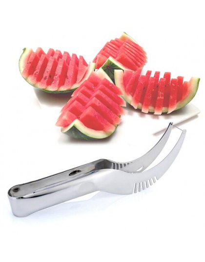 Arbuz krajalnica ze stali nierdzewnej Nóż do owoców nóż i lody balerony Melon Scoop podwójny rozmiar zestaw łyżek narzędzia kuch