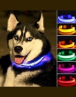 Obroża dla zwierząt LED z nylonu, noc bezpieczeństwa miga Glow In The Dark smycz dla psa, psy Luminous fluorescencyjne obroża dl