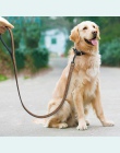 Smycz i uprząż dla psa ze skóry dla zwierząt domowych dla psów Puppy Walking do biegania smycze lina treningowa pas dla małych ś