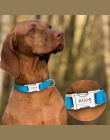 Personazlied obroża dla psa Nylon odblaskowe pies obroże dla zwierząt domowych dostosowane obroża dla zwierząt z Anti-lost Tag d