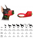 Kufa psa Bozal Perro Nylon zwierzęta domowe są usta maska regulowany Anti Bark Bite Stop minnie nylonowy pies żuć kagańce dla ma
