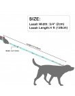 Smycz dla psa nylonu druku smycze dla psów liny małych średnich dla psów kot Puppy 120 cm miękkie oddychające Chihuahua do chodz