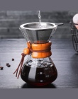 Klasyczne szkło kawiarka do espresso Chemex Style wlać ponad ekspres do kawy do kawy filtr do maszyny dzbanek do kawy 400 ml