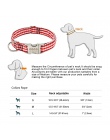 Obroża dla małego psa niestandardowe Nylon obroże dla psów spersonalizowane zwierzęta psy ID obroże dla małych średnich dużych d