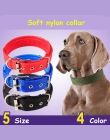 Miękkie nylonowe obroże dla psów 4 kolory regulowany sport naszyjnik dla małych średnich psów dużych zwierząt XL001