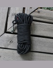 Czarny nylonowa smycz dla psa długi śledzenia sznur okrągły do chodzenia na zewnątrz szkolenia Pet smycze dla średnich i dużych 