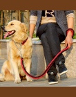 Podwójne lina splotkowa duży smycze dla psów metalowe P łańcuch klamra kolor narodowy zwierzęta domowe są trakcji liny kołnierz 