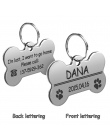 Spersonalizowane pies kot ID tagi ze stali nierdzewnej dostosowane Pet Anti-lost Tag grawerowane nazwa nr telefonu. urodziny i p