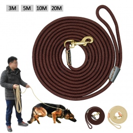 Trwała smycz do biegania dla psa Nylon długi prowadzi liny treningowe dla zwierząt domowych do chodzenia 3 m 5 m 10 m 20 m dla ś