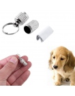 Zwierzęta pies kot adres etykieta beczka do przechowywania rury srebrna karta identyfikacyjna Pet ta tuba zawiera ważne sytuacji