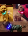 Obroża dla psa Nylon LED świecące obroża dla zwierząt Luminous regulowana obroża Perro dla mały pies kot Puppy światła LED bezpi