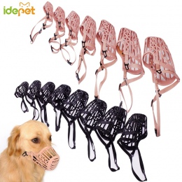 Pies kaganiec bezpieczeństwa psy kufa dla zwierząt domowych dla psów maska kora Mesh oddychająca usta do pielęgnacji regulowany 