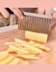 Ziemniaków faliste krawędziach nóż gadżet kuchenny ze stali nierdzewnej do cięcia owoców warzyw narzędzia kuchenne akcesoria fry
