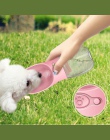 Najnowszy Pet Dog Cat butelka wody przenośne podróży kubki na świeżym powietrzu podajnik wody miska do picia 350/550 ML małych i