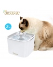 Dadypet dla zwierząt domowych fontanna wody elektryczny miseczka na wodę automatycznego cyklu z filtrem 2L kot fontanna wody 2 W
